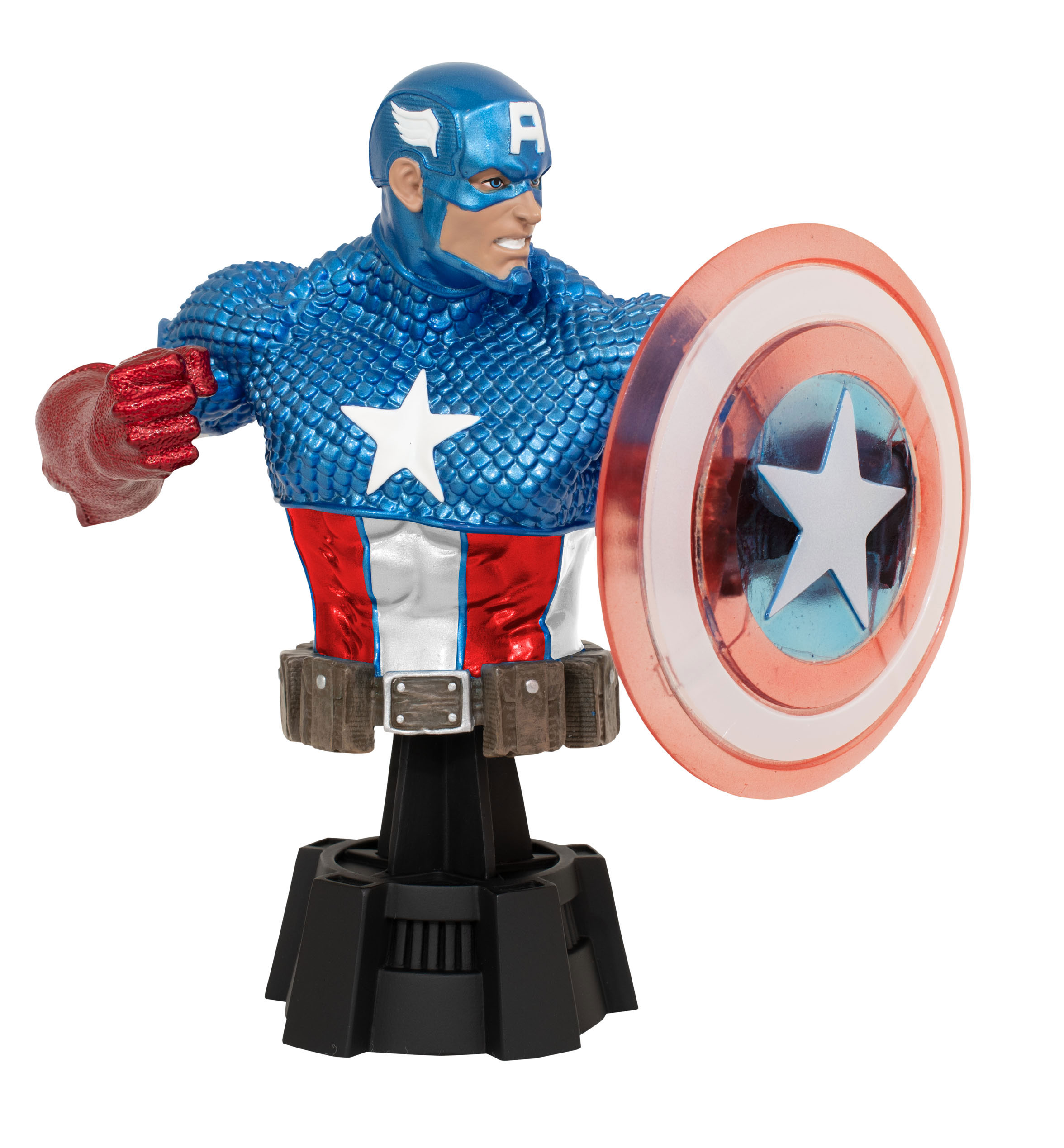 SDCC 2023 Diamond Select Exclusive Marvel Comic Captain America Energy Shield 1/7 Scale Mini-Bust